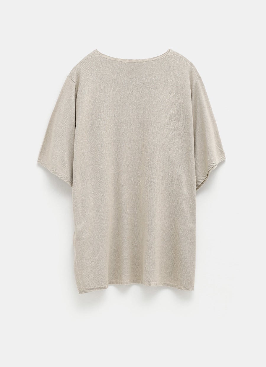 Camiseta de seda oversize