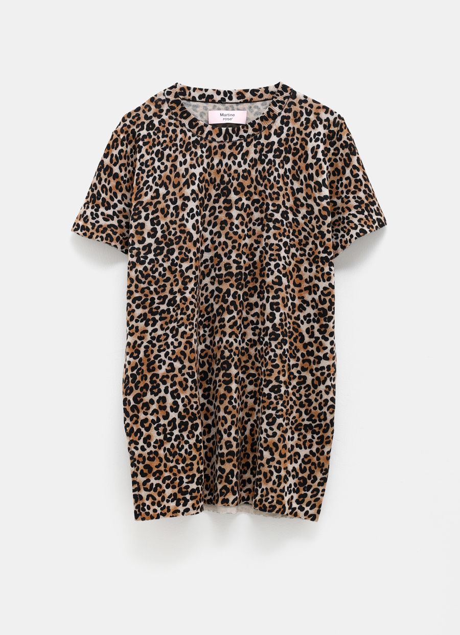 Camiseta con estampado de leopardo