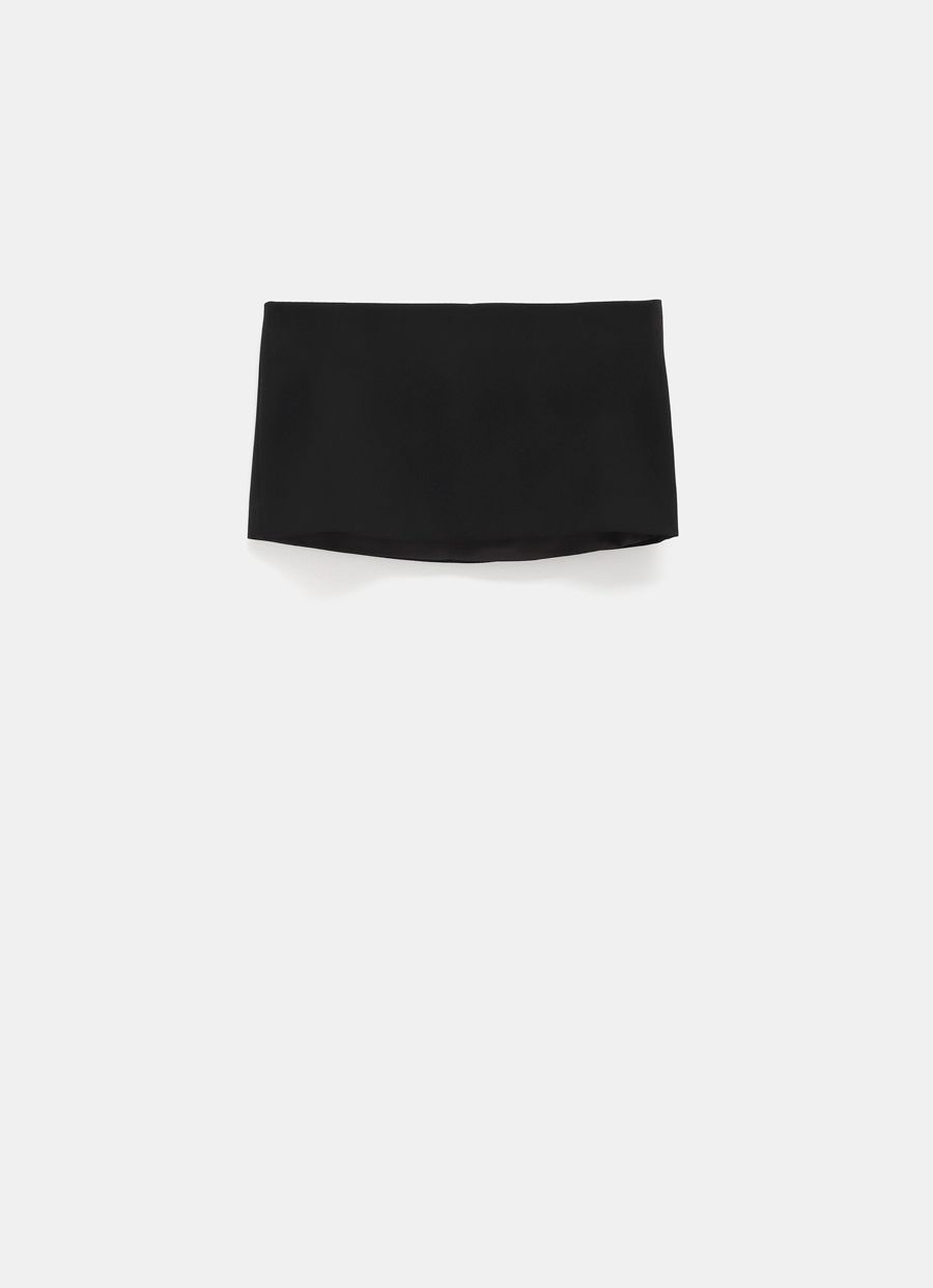 Falda mini de crepé