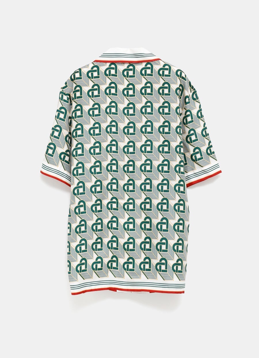 Casablanca Green Heart Monogram Sweater