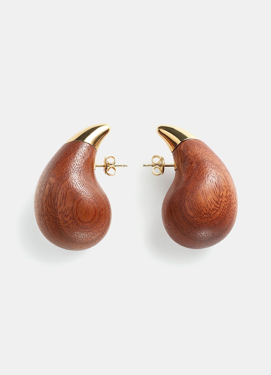 Pendientes Drop de madera