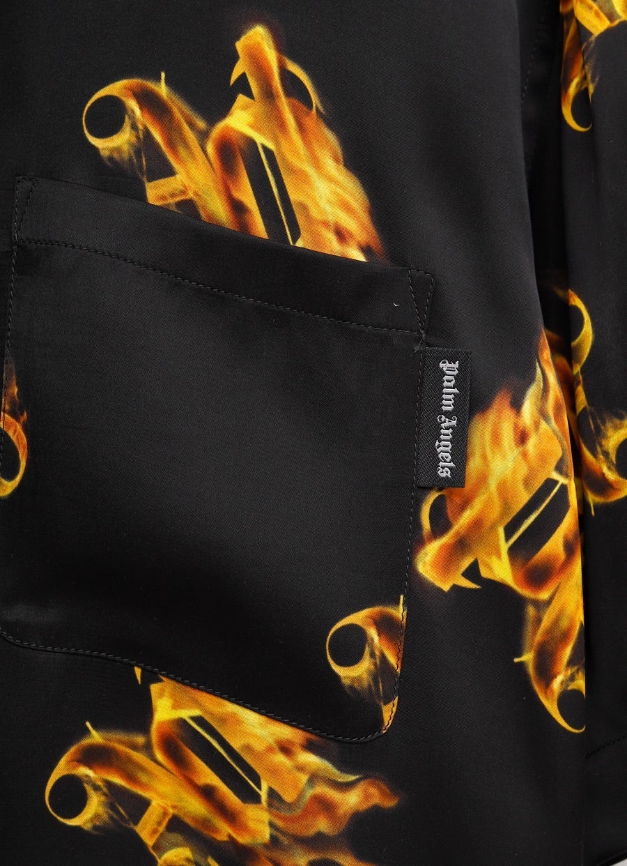 Camisa Burning Monogram de manga corta