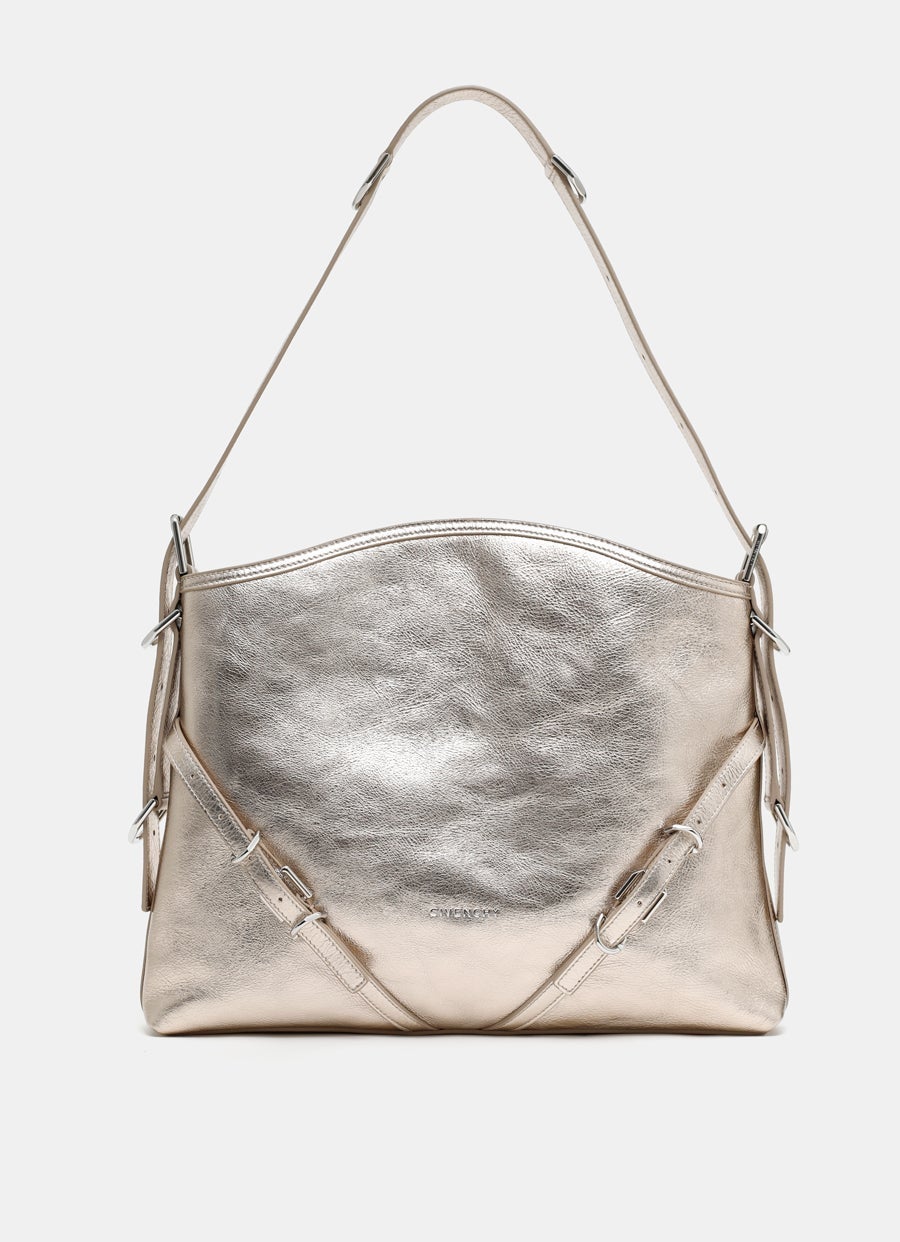 Bolso Voyou Medium en piel metalizada