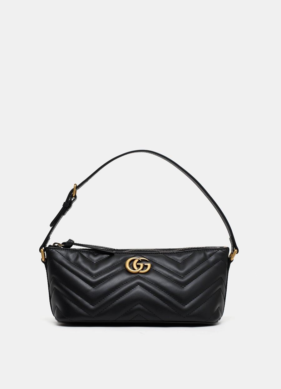 Bolso de hombro GG Marmont en piel matelassé