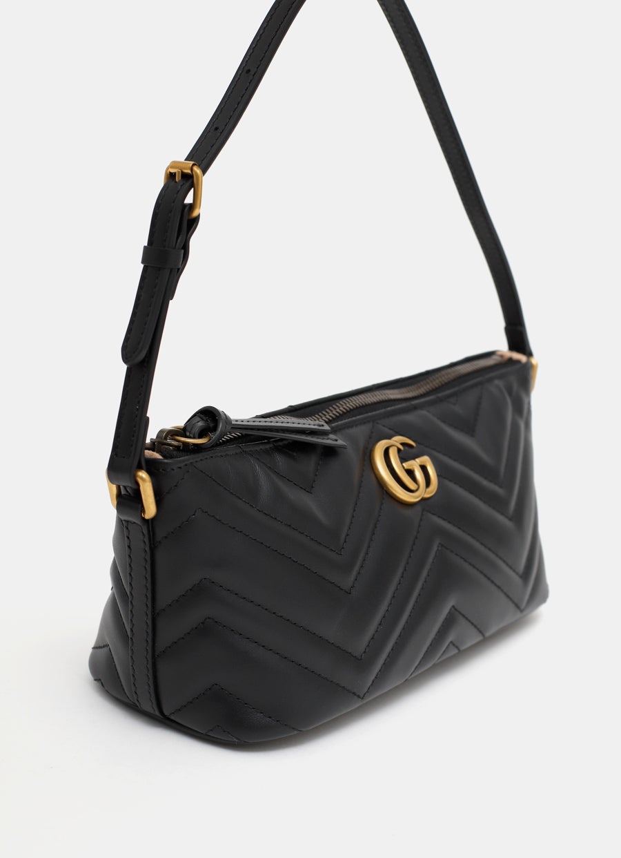 Bolso de hombro GG Marmont en piel matelassé