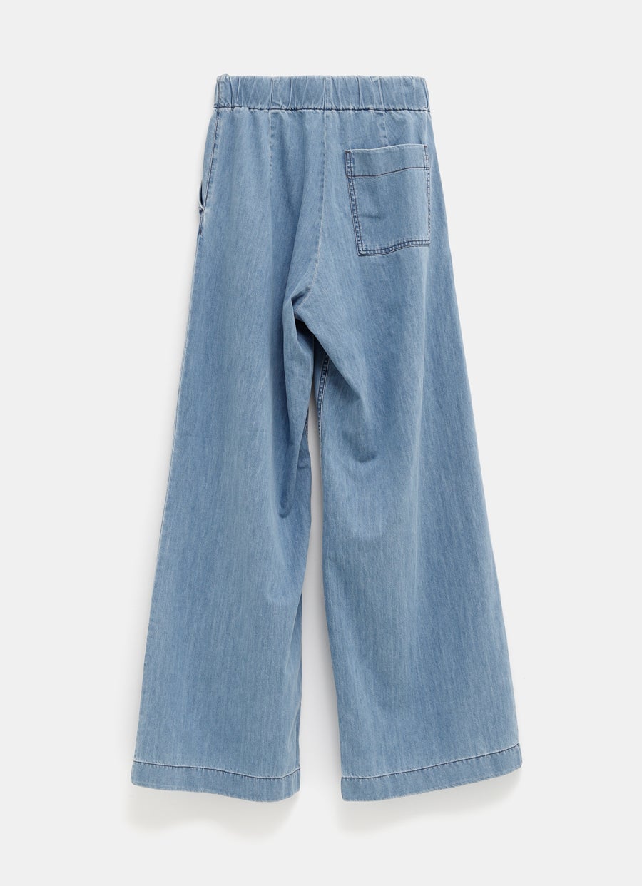 Pantalón ancho denim