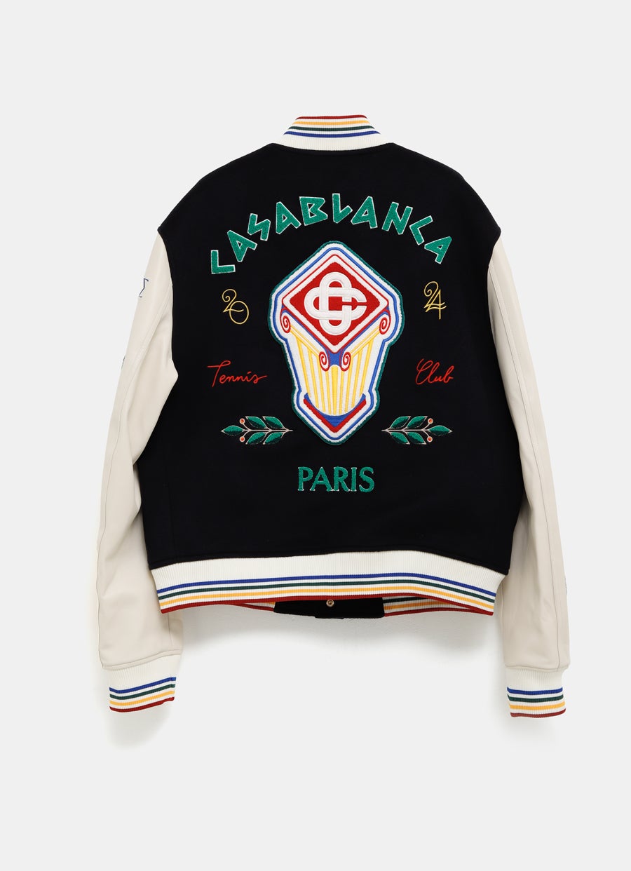 Chaqueta bomber con parches