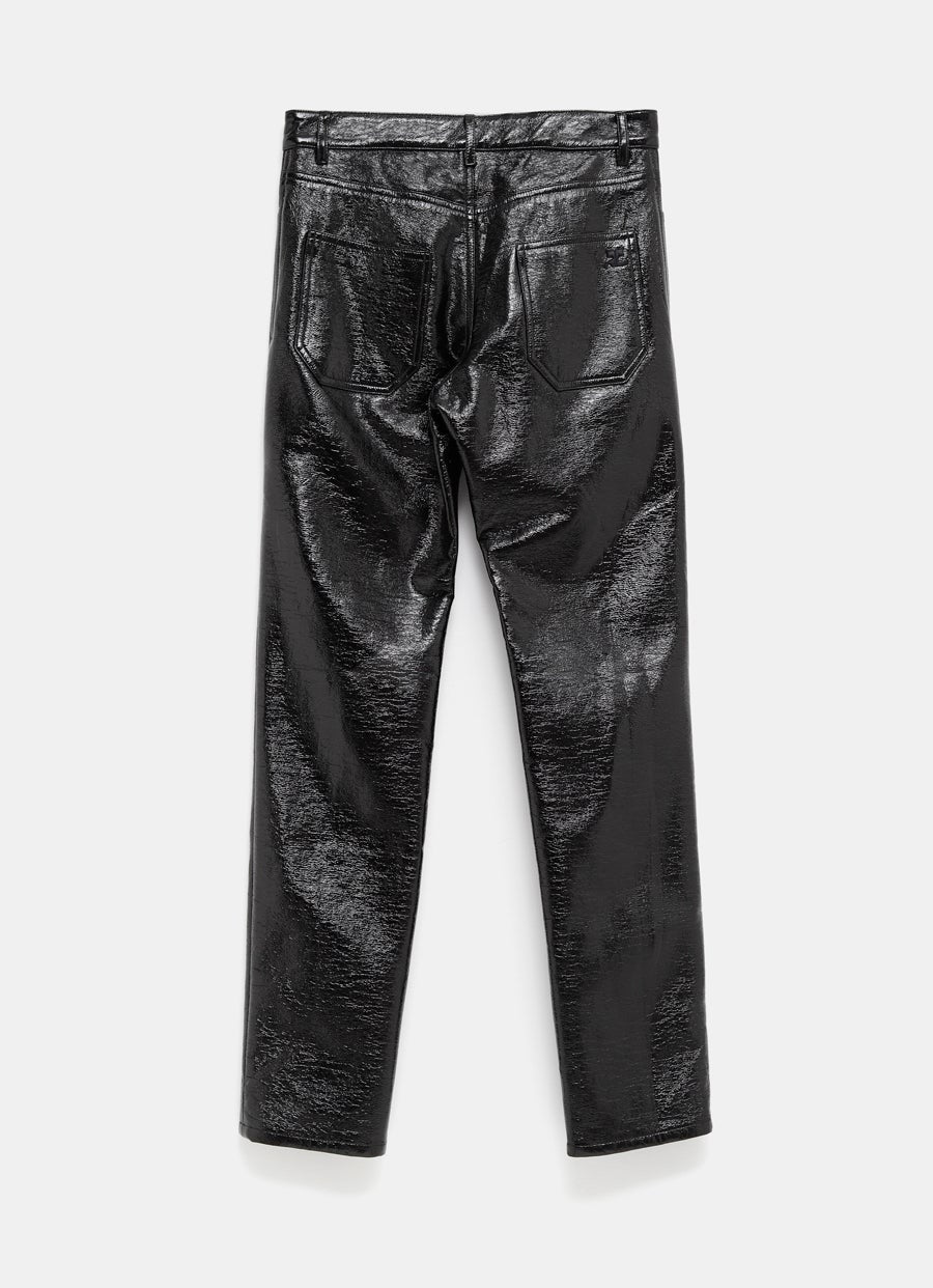 Pantalón de vinilo con cinco bolsillos para hombre