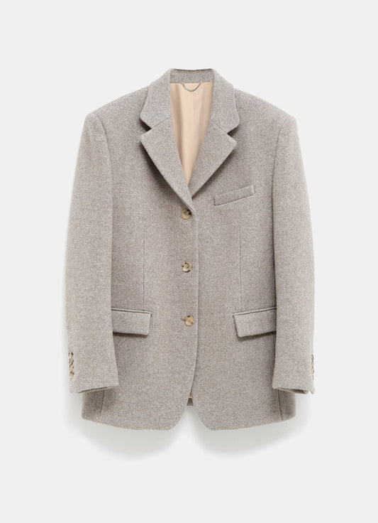 Blazer oversize de mezcla de cashmere