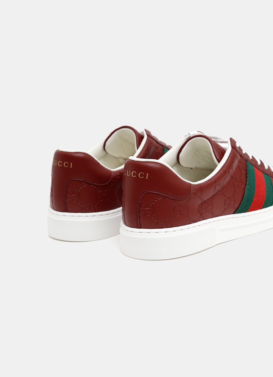 Zapatilla Gucci Ace con tribanda Web para hombre