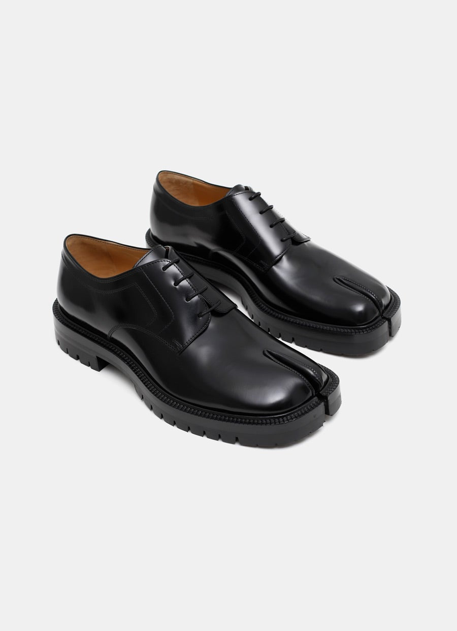 Zapato Derby Tabi de piel para hombre