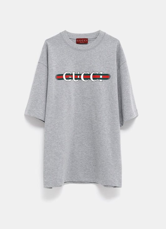 Camiseta de algodón y estampado Gucci