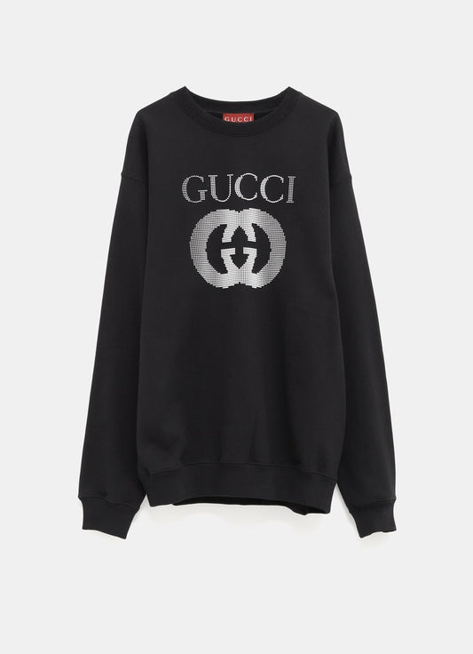 Sudadera con GG de strass