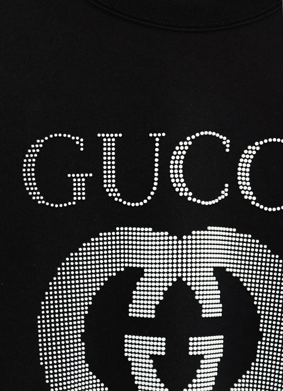 Sudadera con GG de strass