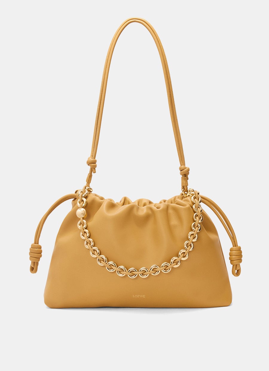 Bolso Flamenco Purse grande en piel de napa