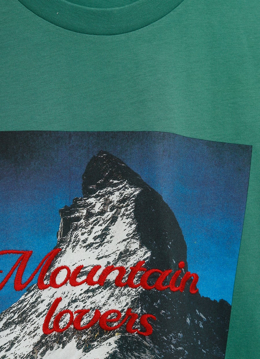 Camiseta con motivo de montaña