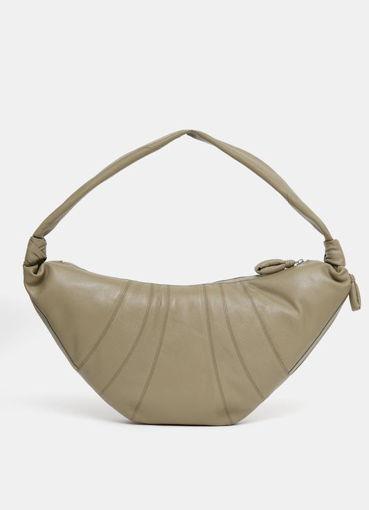 Bolso Croissant Large en piel granulada