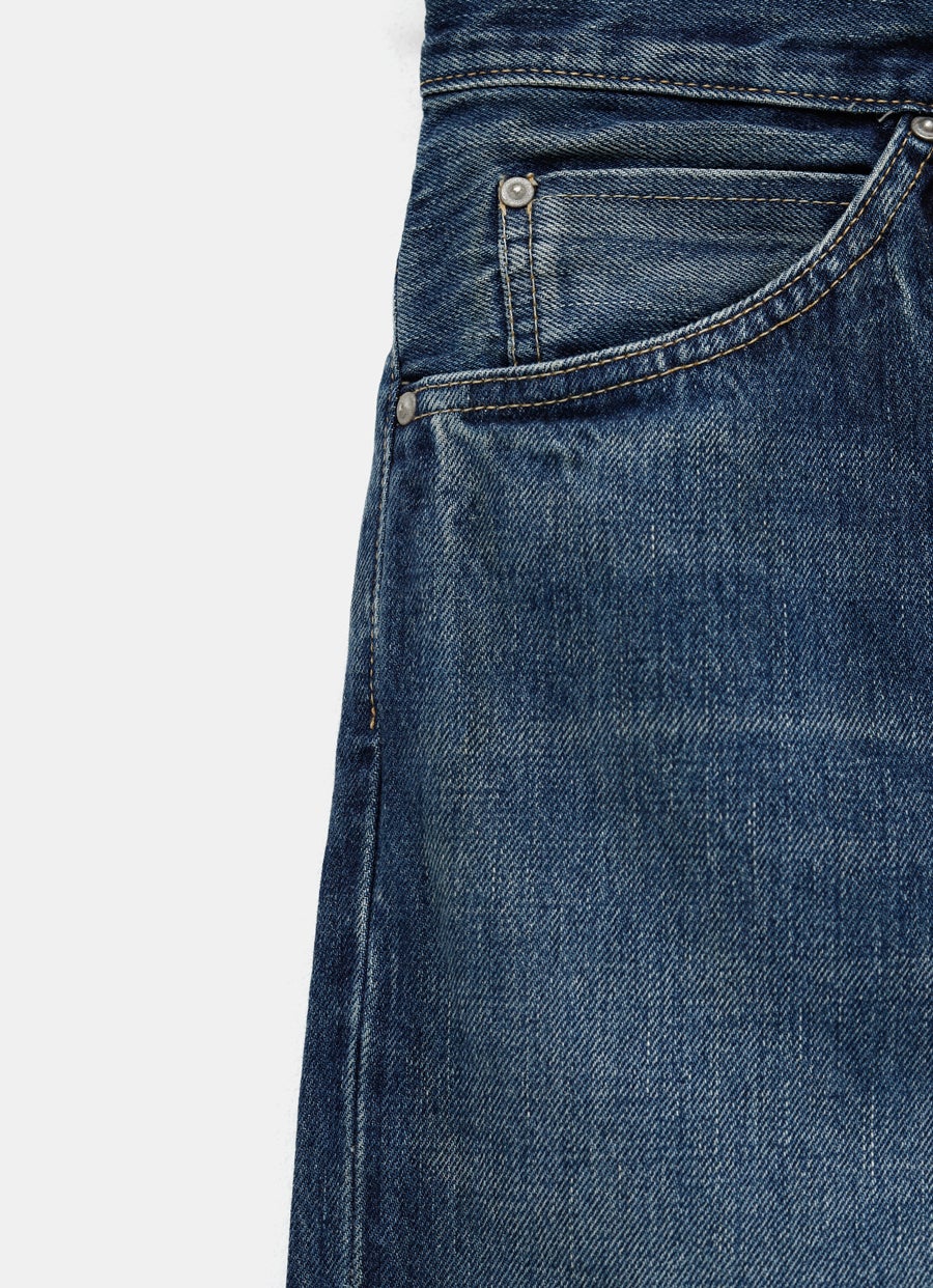 Pantalón vaquero Selvedge Denim baggy para mujer