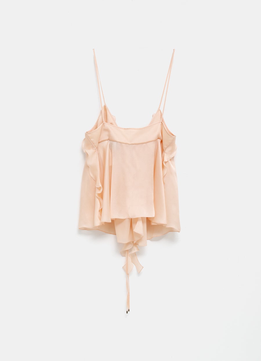 Top camisole de seda