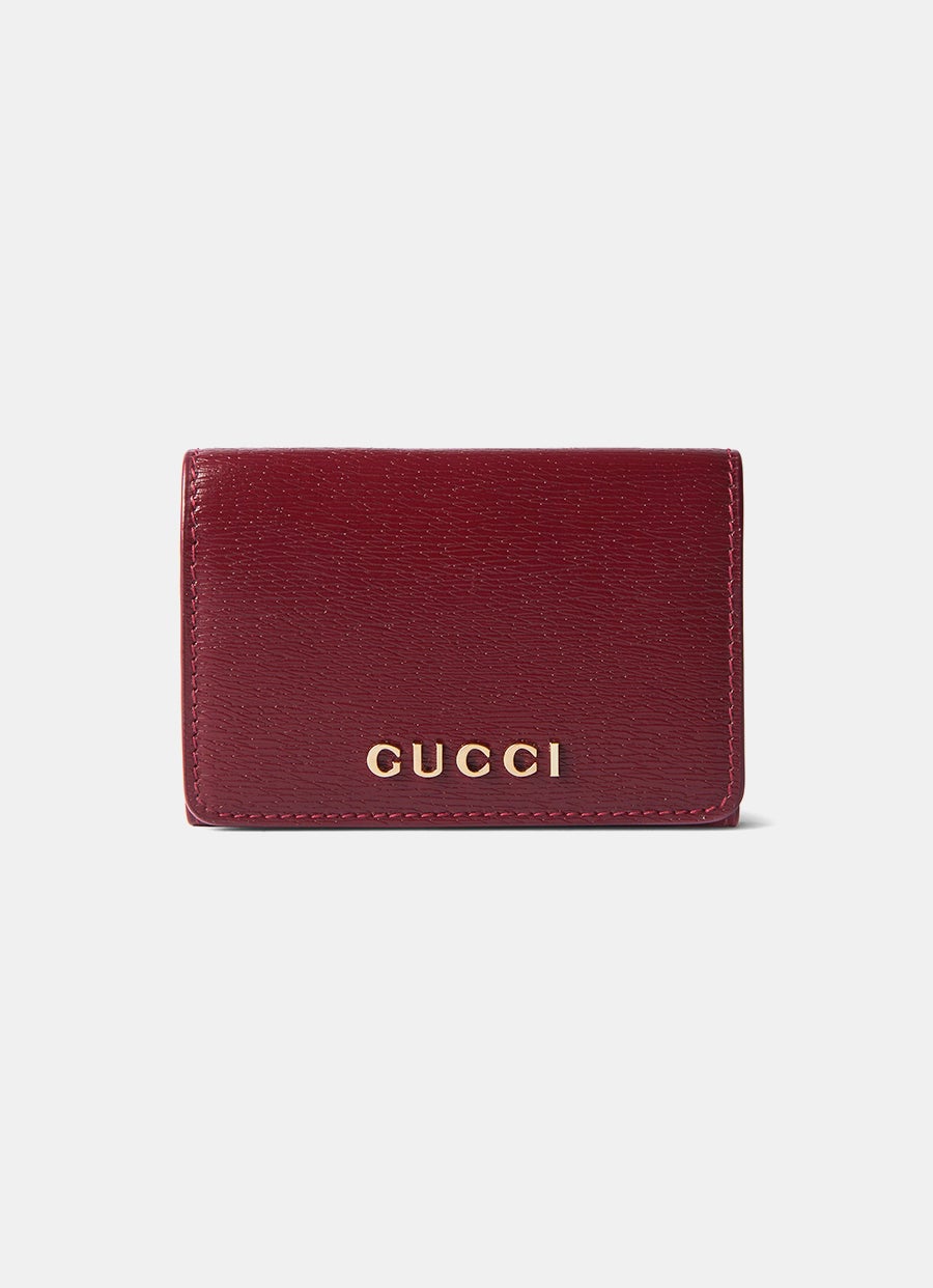 Cartera con cremallera y logo Gucci