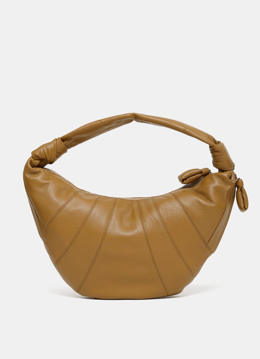 Bolso Fortune Croissant en piel granulada