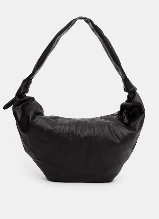 Bolso Croissant Large en piel granulada